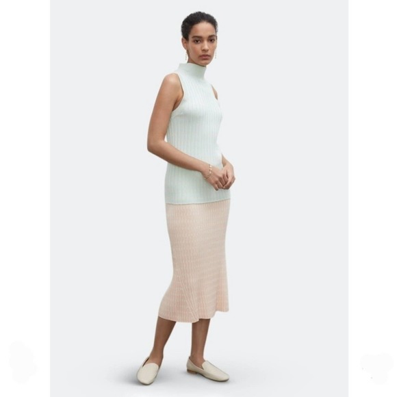 Club Monaco Dresses & Skirts - NWT  Club Monaco Geo Mixing Rib Sweater 90s Knit Midi Skirt Size Small